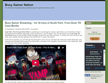 Tablet Screenshot of busygamernation.com